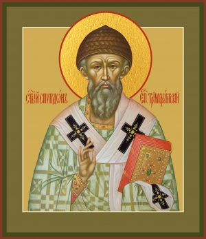 купить икону святого Спиридона Тримифунтского dm06727