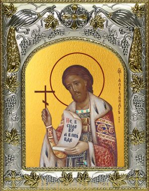 Икона Александр Невский благоверный князь A-410