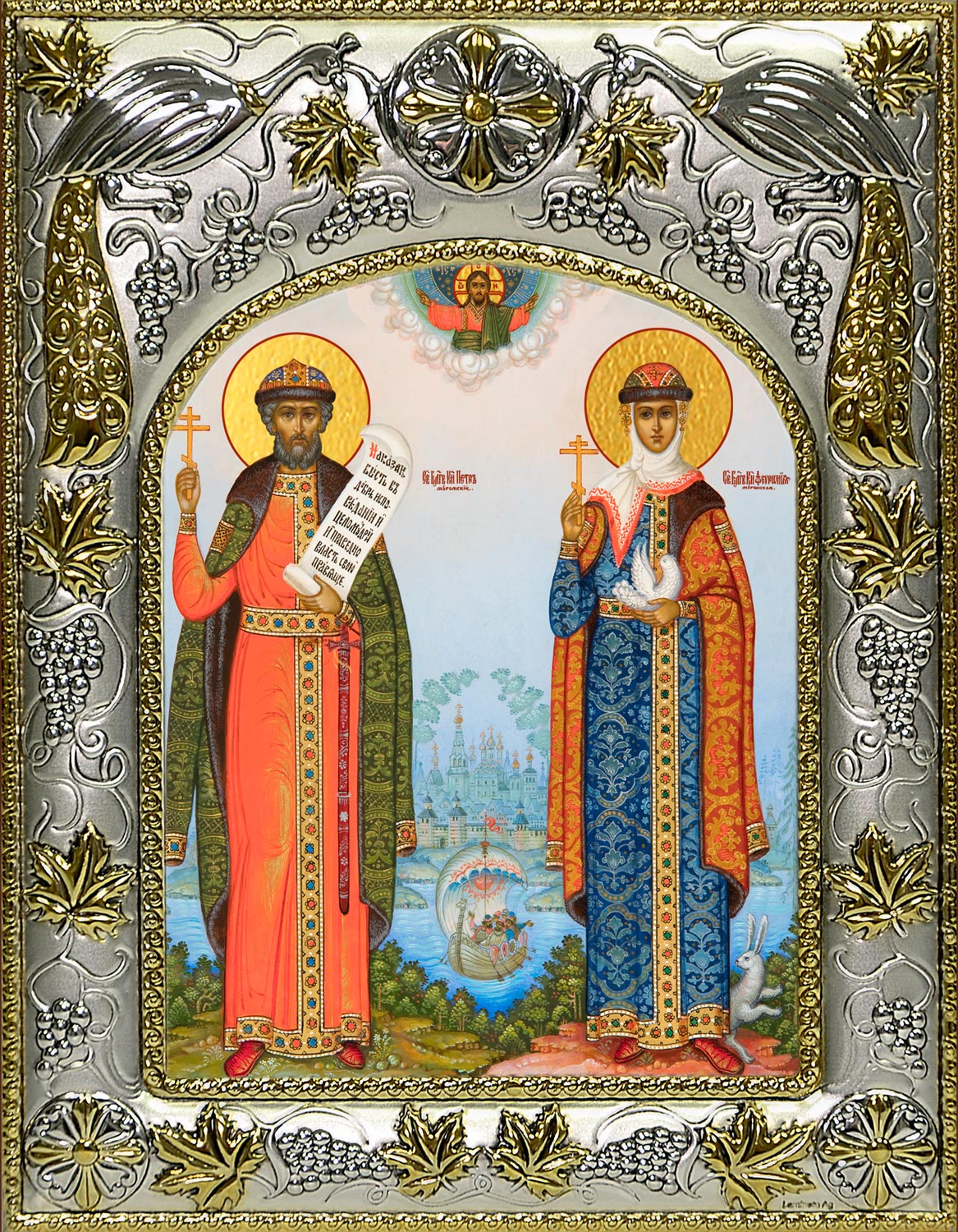 купить икону святые Петр и Феврония Муромские A-4433