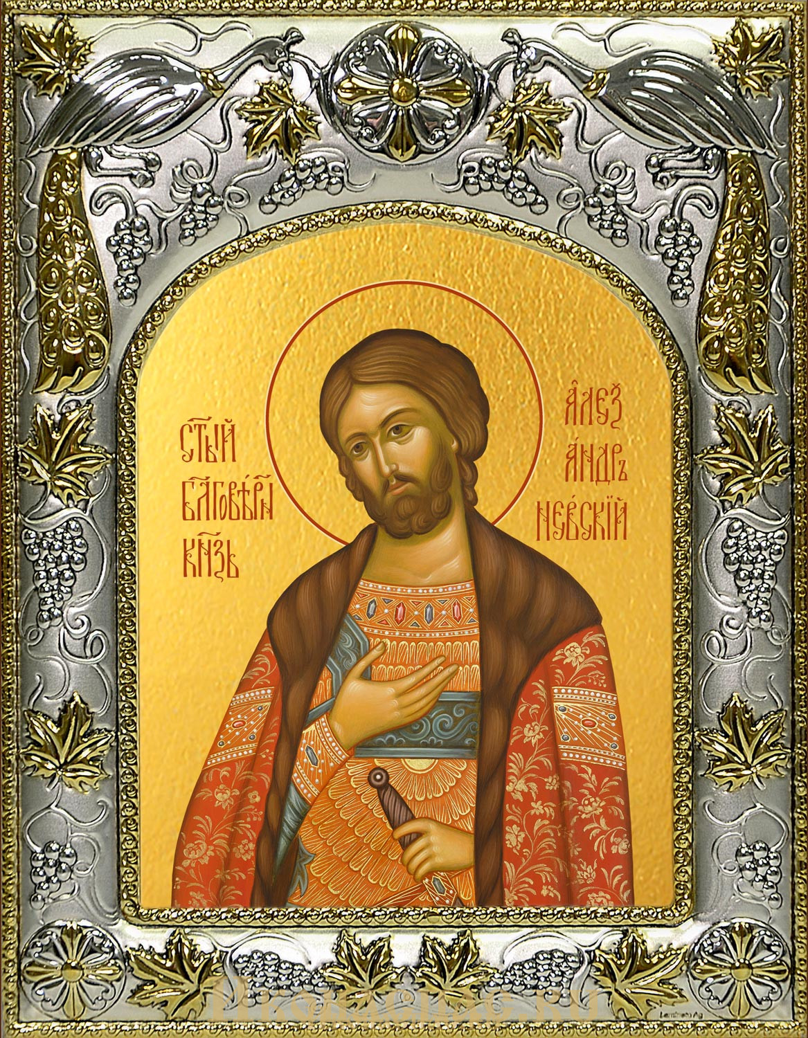 Икона Александр Невский благоверный князь A-451
