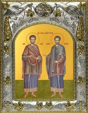 купить икону святые Косма и Дамиан бессребреники