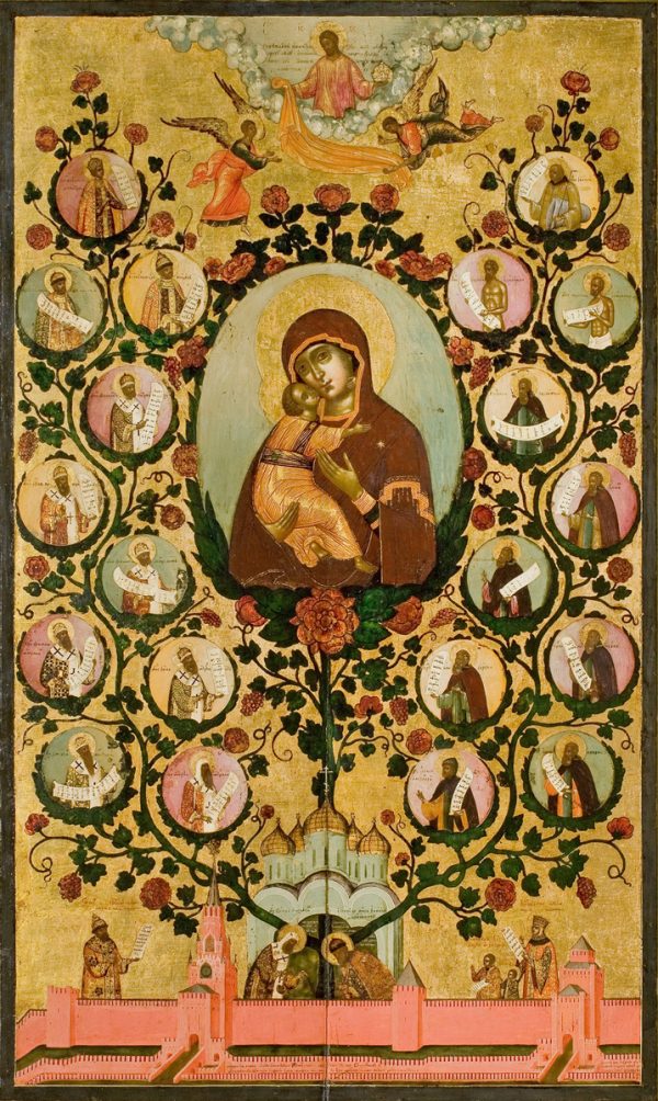 купить икону Похвала Владимирской иконе Божией Матери