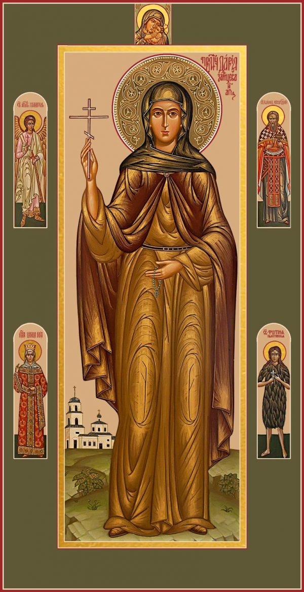 Мерная икона Дария Зайцева, преподобномученица, послушница