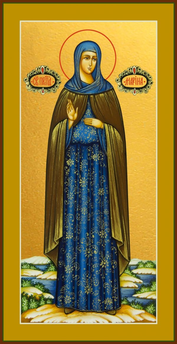 Мерная икона Марина Берийская (Македонская), преподобная дева