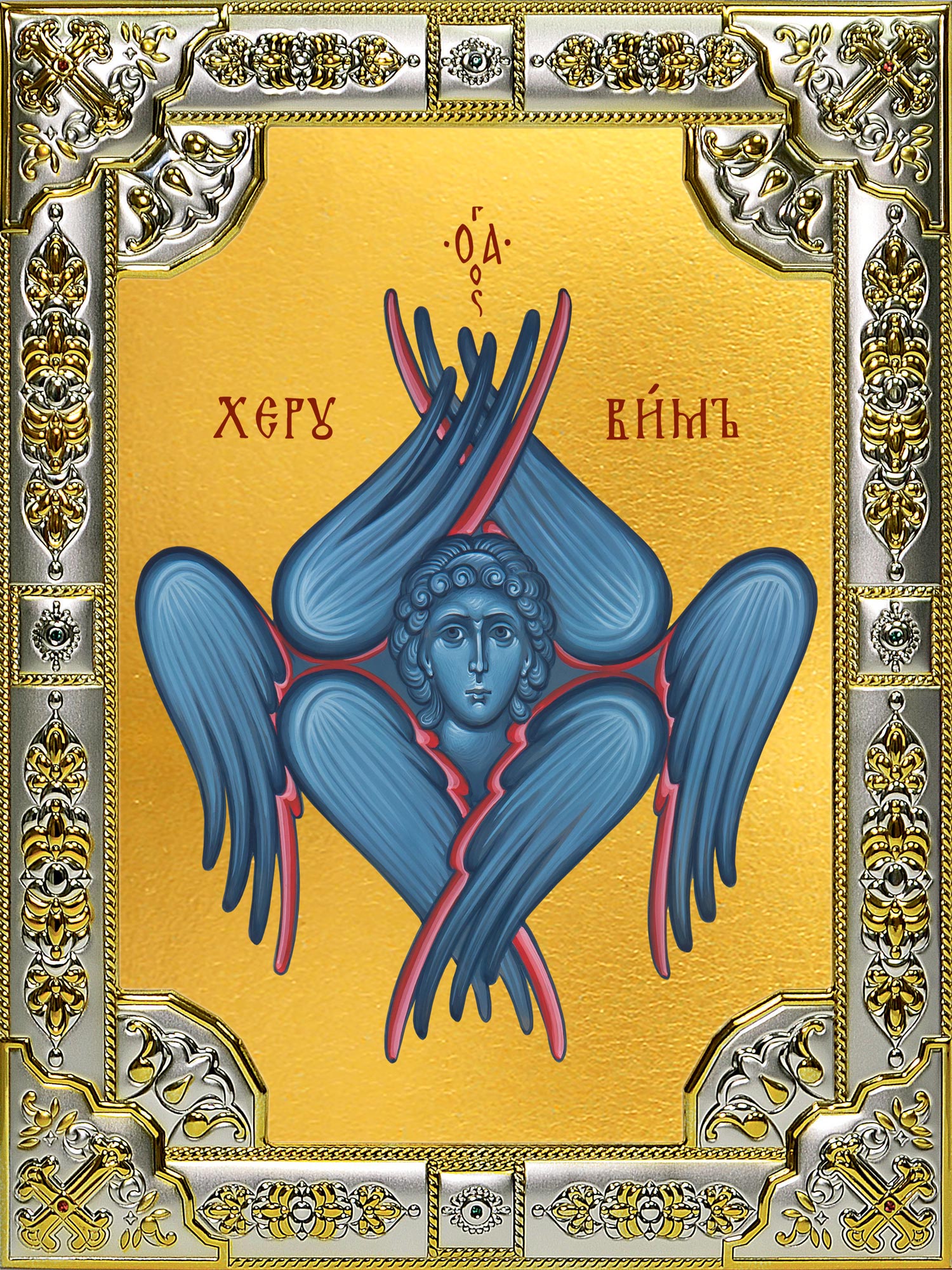 купить икону Херувим Шестикрылый