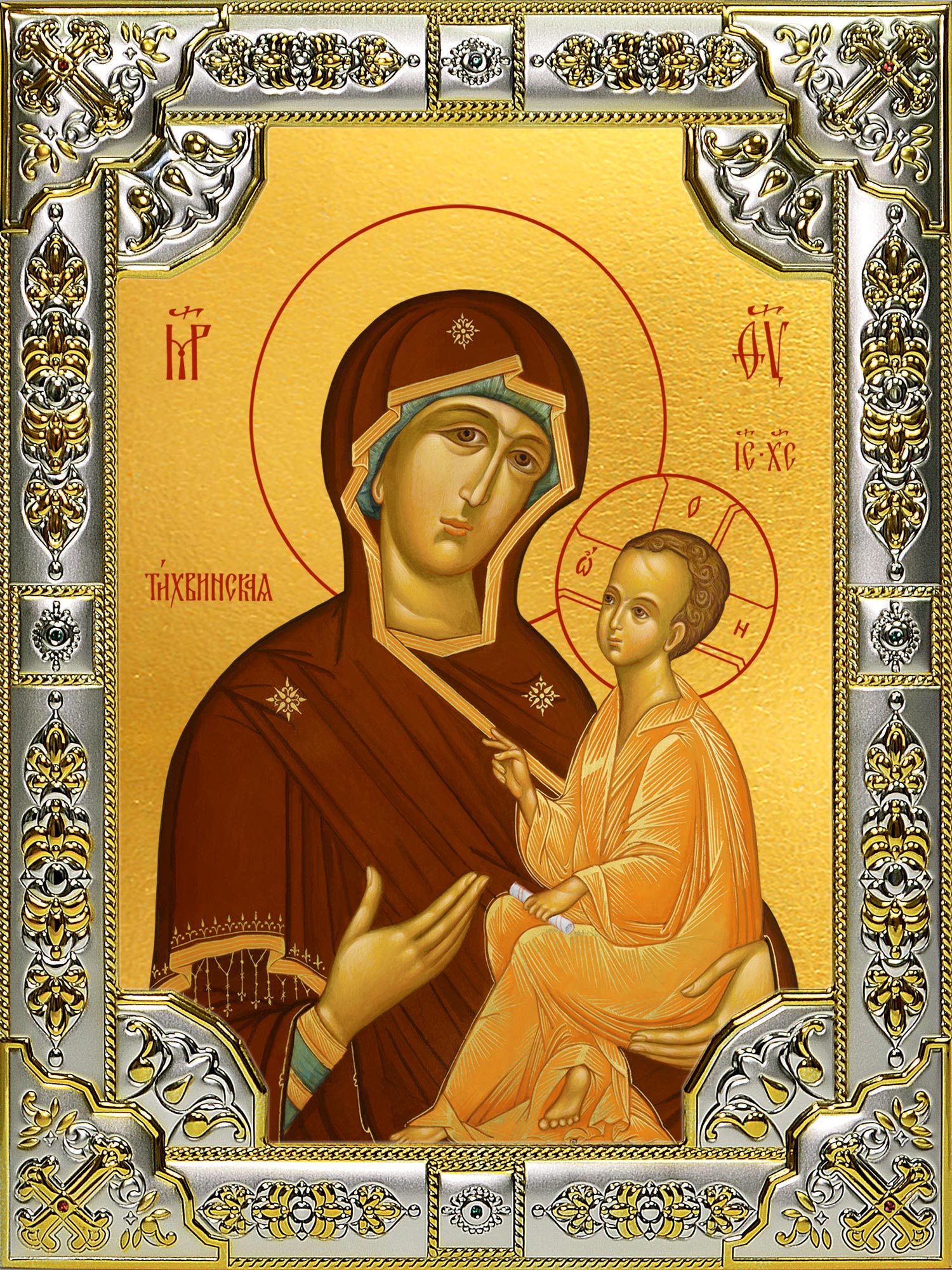 купить икону Божьей Матери Тихвинская