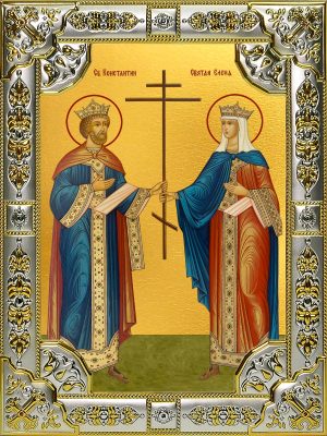 купить икону святых Константин и Елена равноапостольные