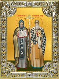 купить икону святые Кирилл и Мефодий