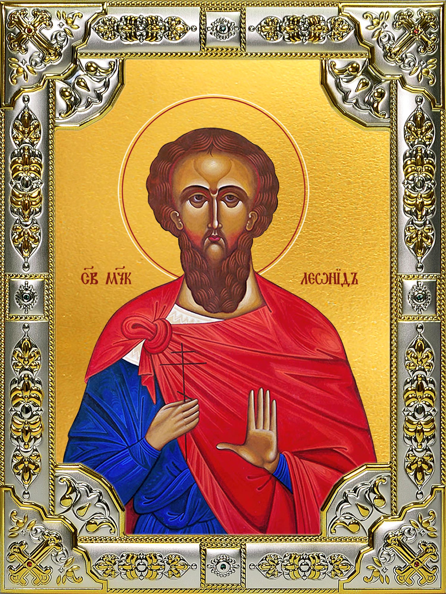 купить икону святой Леонид мученик