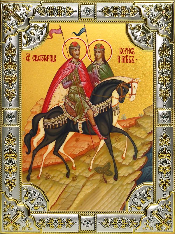 купить икону святые Борис и Глеб князья