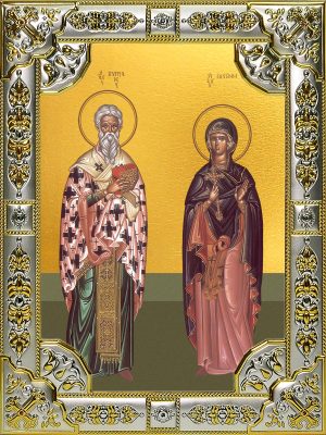 купить икону святые Киприан и Иустина