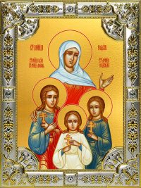 купить икону святых Веры, Надежды, Любови и Софии B-908