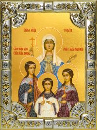 купить икону святых Веры, Надежды, Любови и Софии B-977