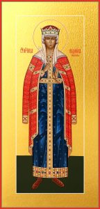 Мерная икона Людмила мученица, княгиня чешская