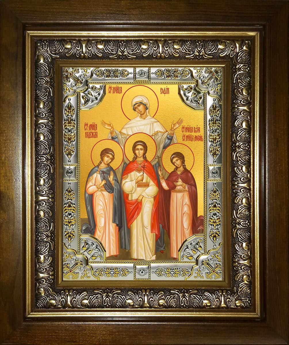 купить икону святых Веры, Надежды, Любови и матери их Софии BK-7105