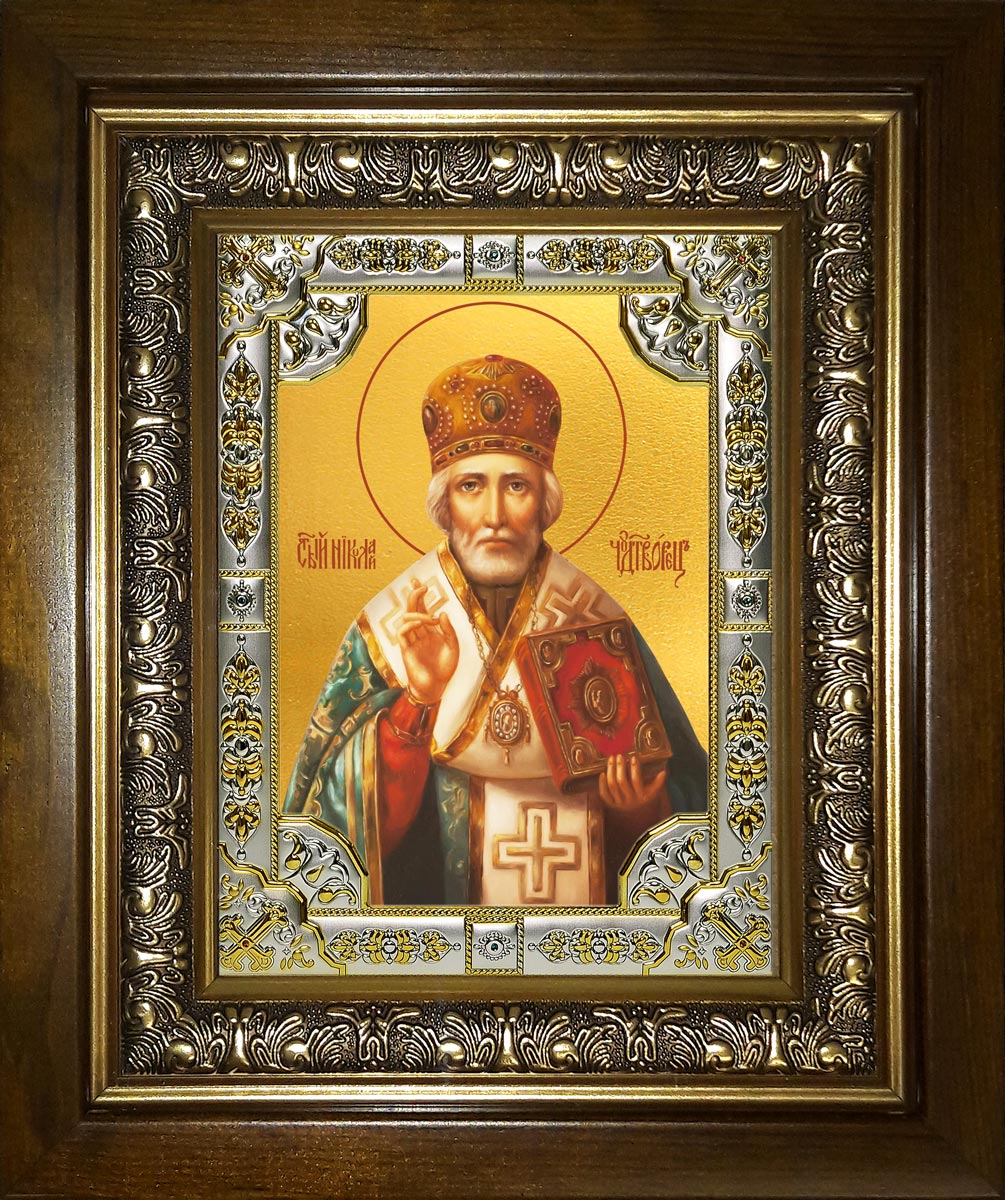 купить икону святой Николай чудотворец BK-R6185