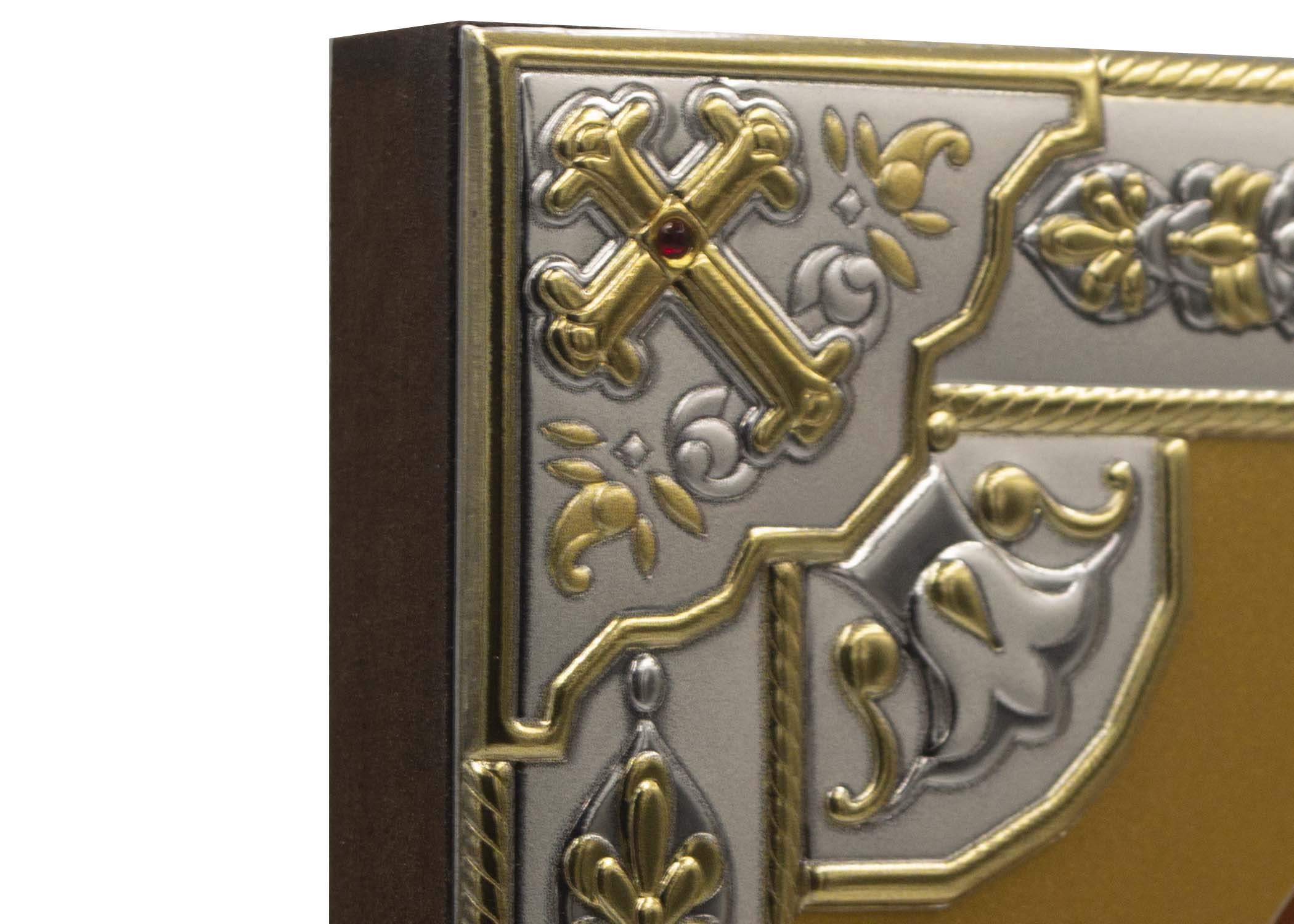 Оклад для иконы со стразами