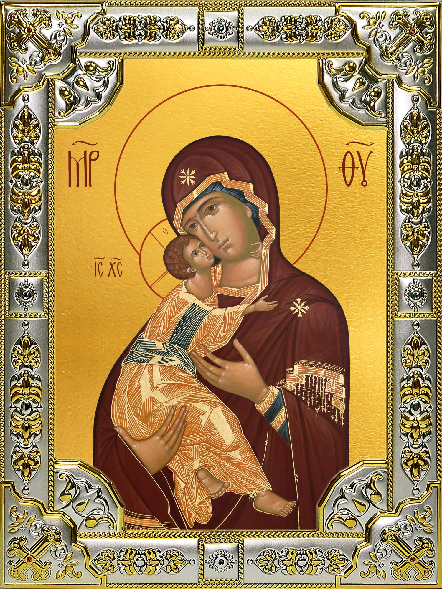 купить икону Божьей Матери Владимирская B-205