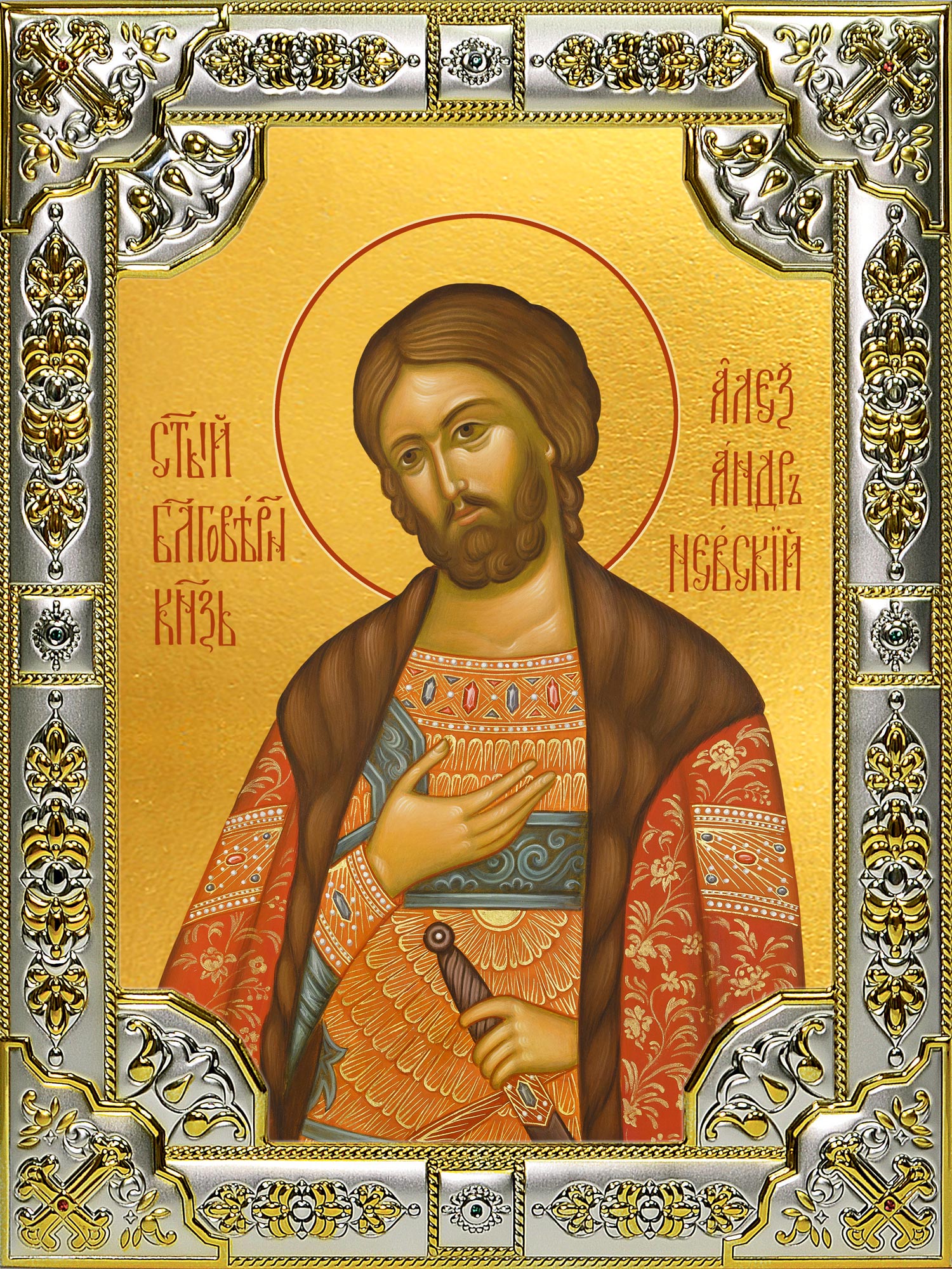 купить икону Александр Невский благоверный князь B-451
