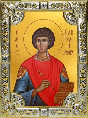 купить икону святой Пантелеимон целитель