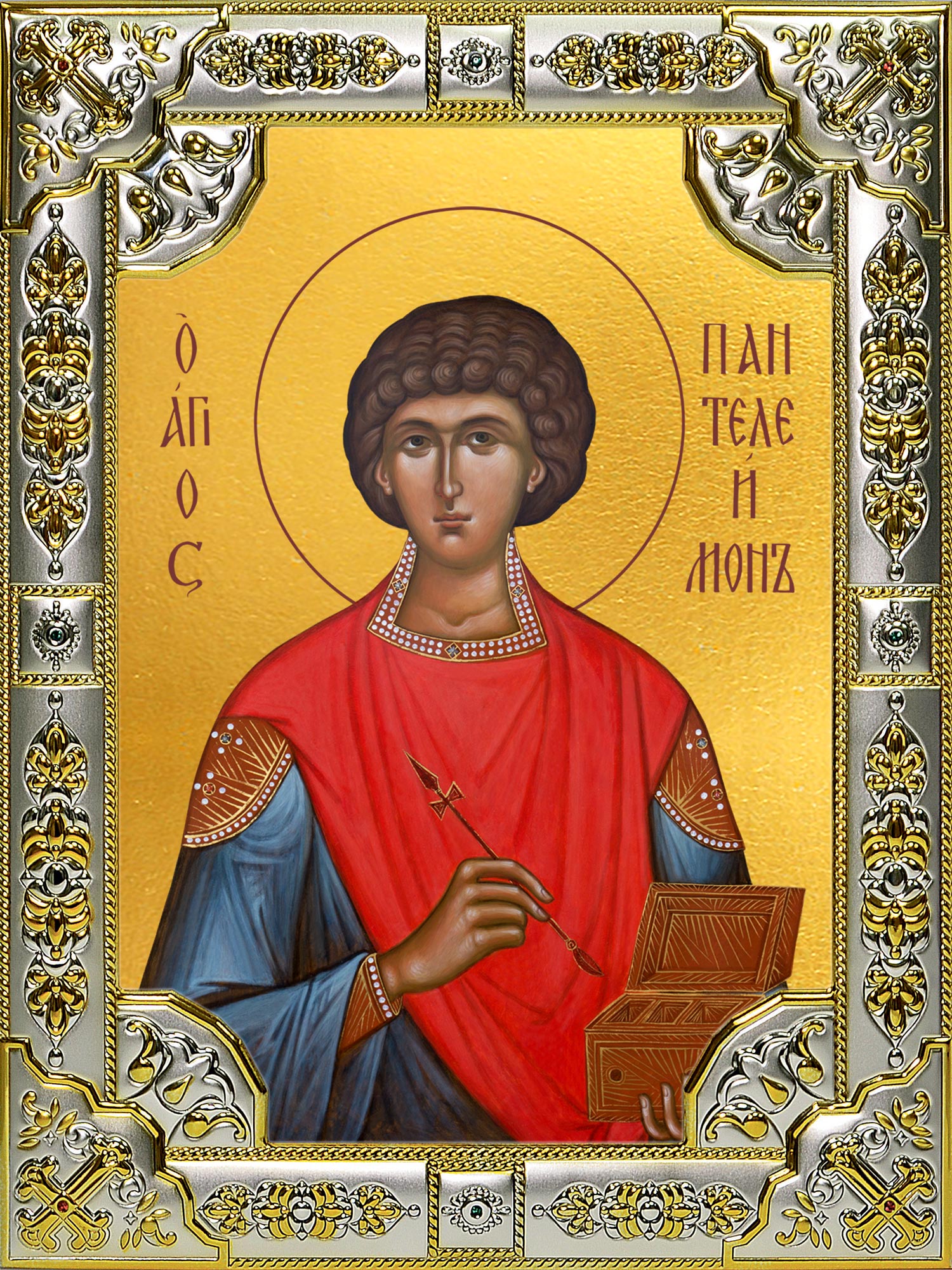 купить икону святой Пантелеимон целитель