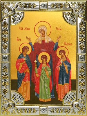 купить икону святых Веры, Надежды, Любови и матери их Софии B-6990
