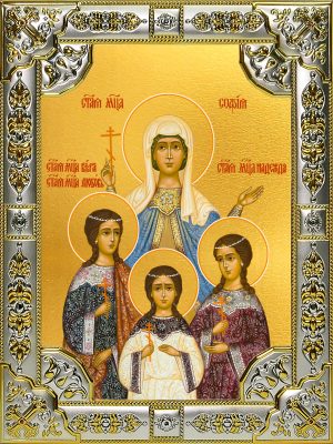 купить икону святых Веры, Надежды, Любови и Софии B-977