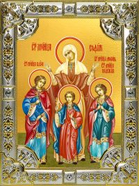 купить икону святых Веры, Надежды, Любови и Софии B-991