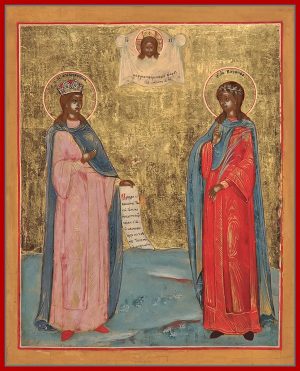 купить икону Екатерина и Варвара великомученицы