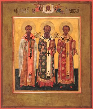 купить икону Василий, Григорий, Иоанн святители
