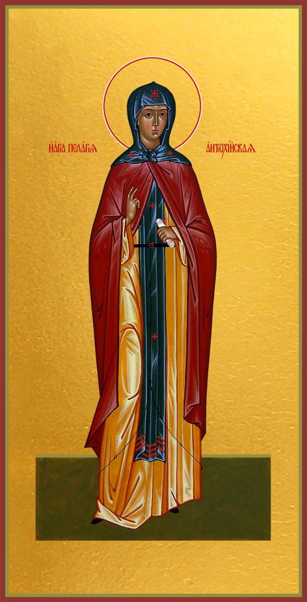 Мерная икона Пелагия (Пелагея) Антиохийская преподобная