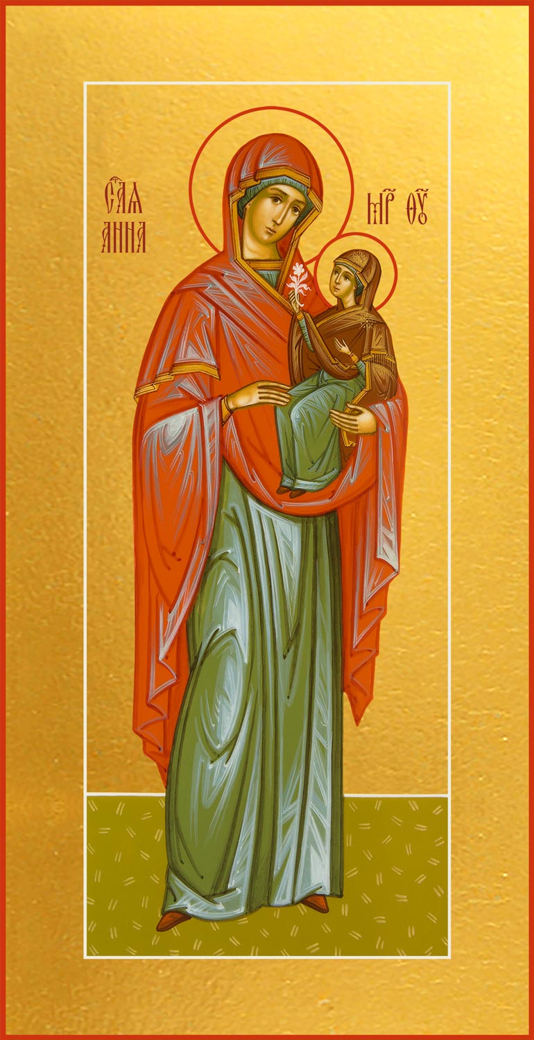 Мерная икона Анна, мать Пресвятой Богородицы, праведная