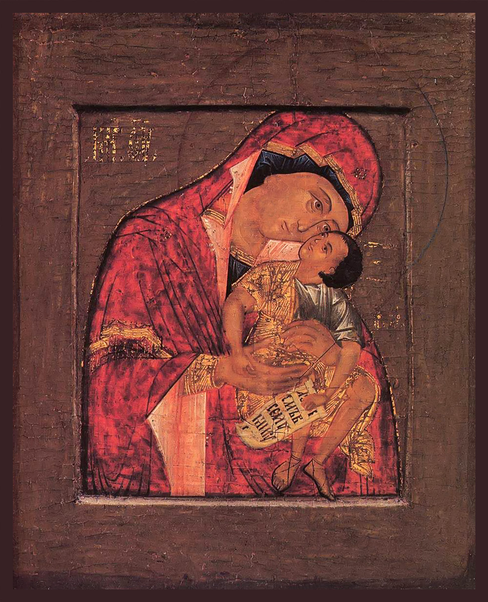 купить икону Божией Матери Взыграние Младенца Угрешская