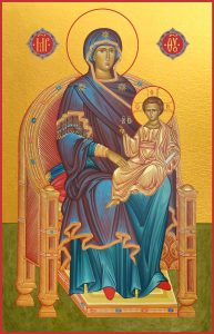 купить икону Божьей Матери на Престоле