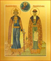 купить икону Владимир и Ольга равноапостольные князья dm04000