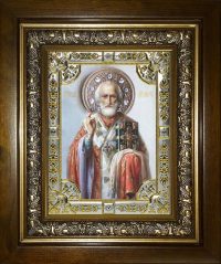 купить икону Николая Чудотворца в окладе