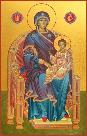 купить икону Божьей Матери на Престоле