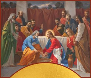 Купить икону омовение ног ученикам dm04008