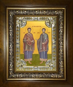 купить икону святые Косма и Дамиан бессребреники