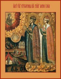 приобрести икону Борис и Глеб благоверные князья-страстотерпцы dm04405