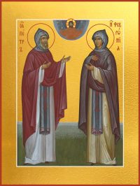 купить икону Петра и Февронии благоверных