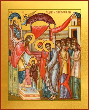 купить икону Введение во храм Пресвятой Богородицы dm04602