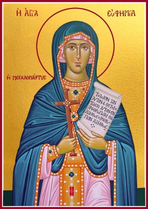 купить икону святой Евфимии Всехвальной