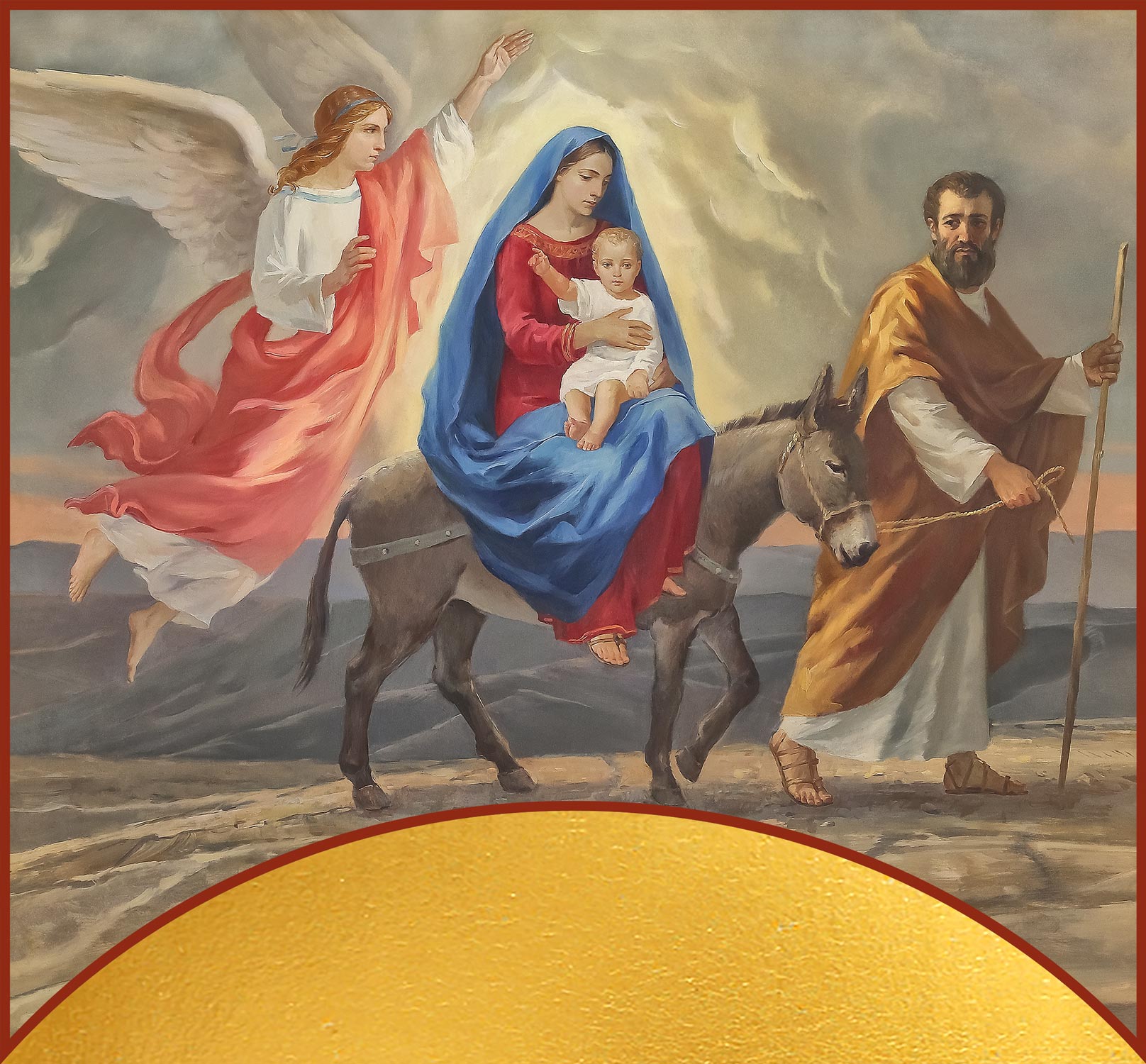 купить икону Бегство в Египет