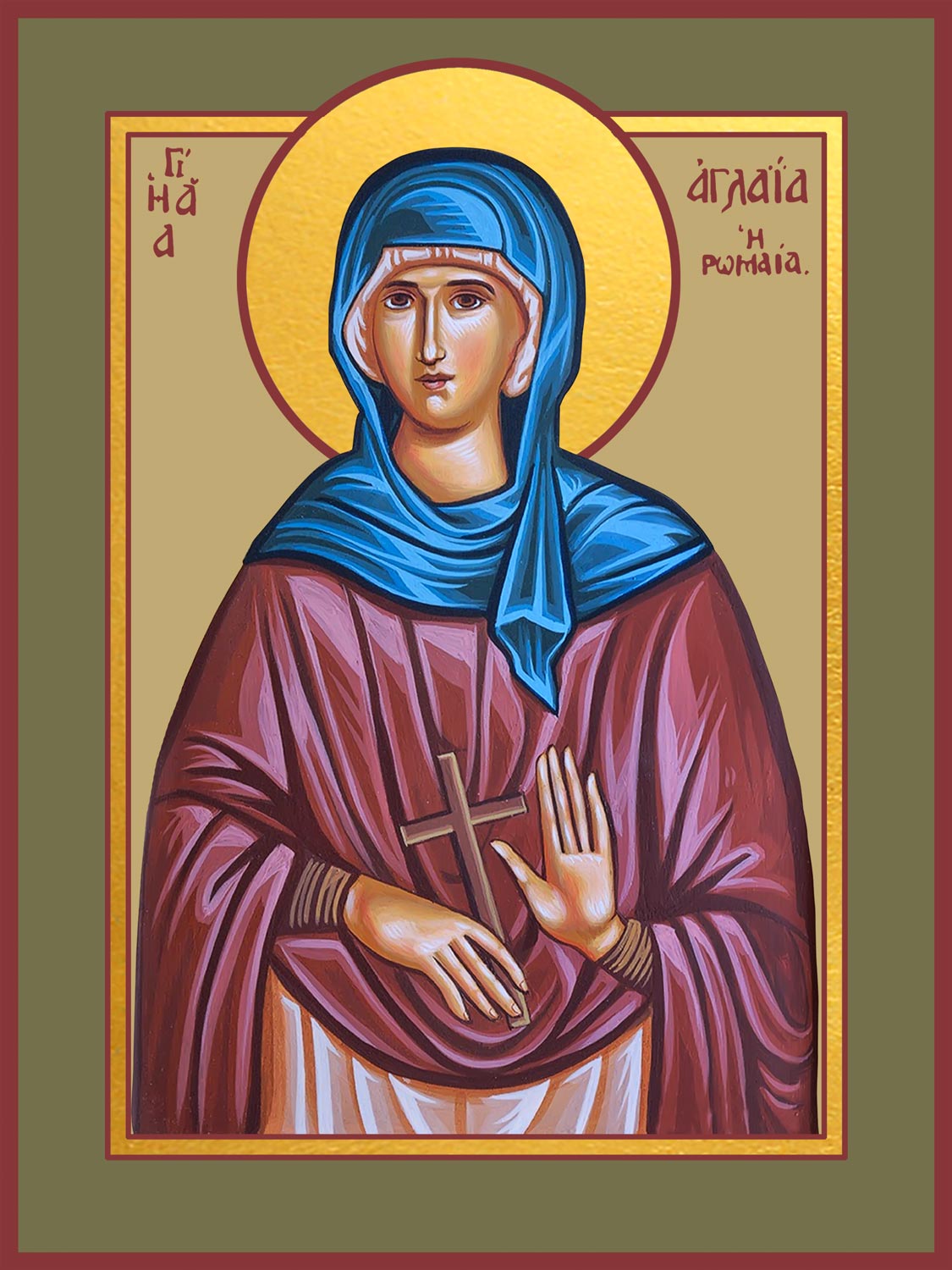 купить икону святой Аглаиды Римской