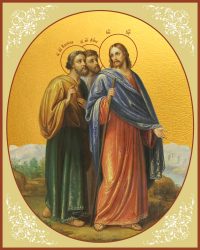 купить икону Христос и апостолы на пути в Эммаус