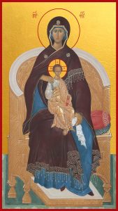 купить икону Божия Матерь на Престоле