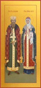 купить икону Владимир и Ольга равноапостольные великие князья dm06414