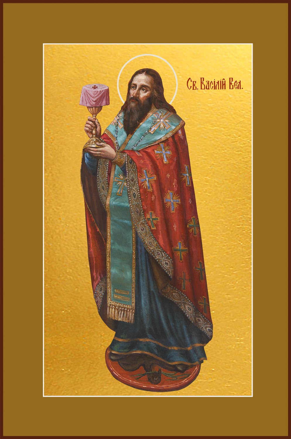 купить икону Василия Великого