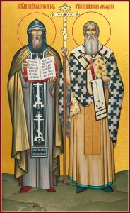 купить икону Кирилл и Мефодий равноапостольные